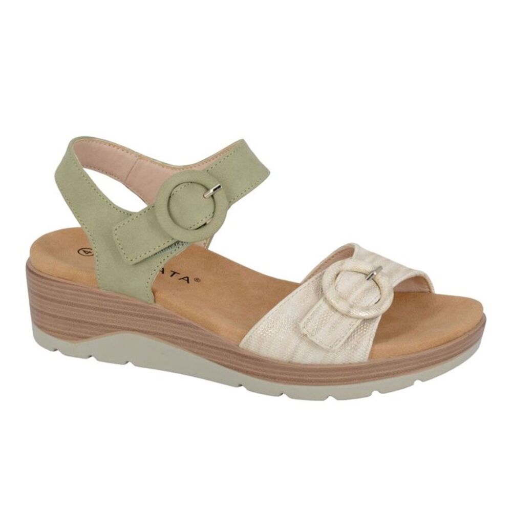 Cipriata Womens/Ladies Fera PU Sandals / Green